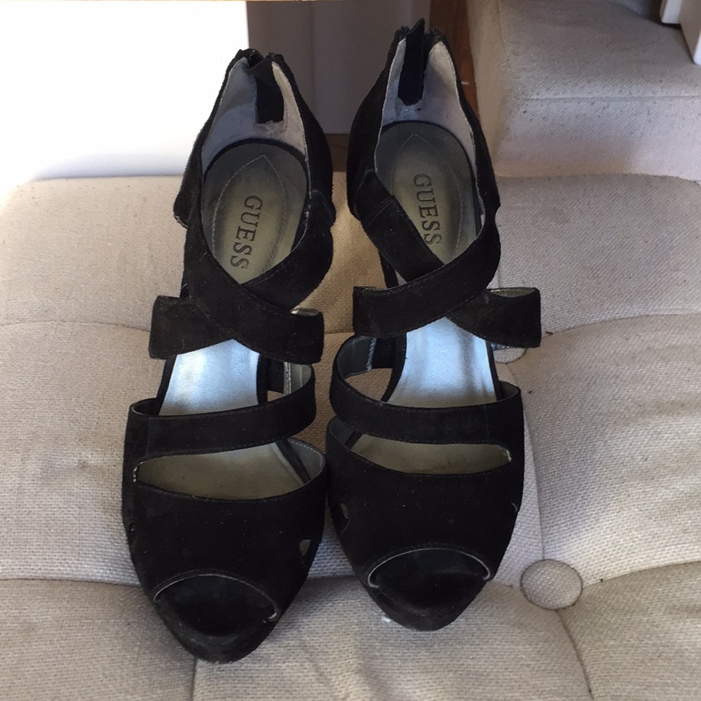 Guess black velvet Guess size 8